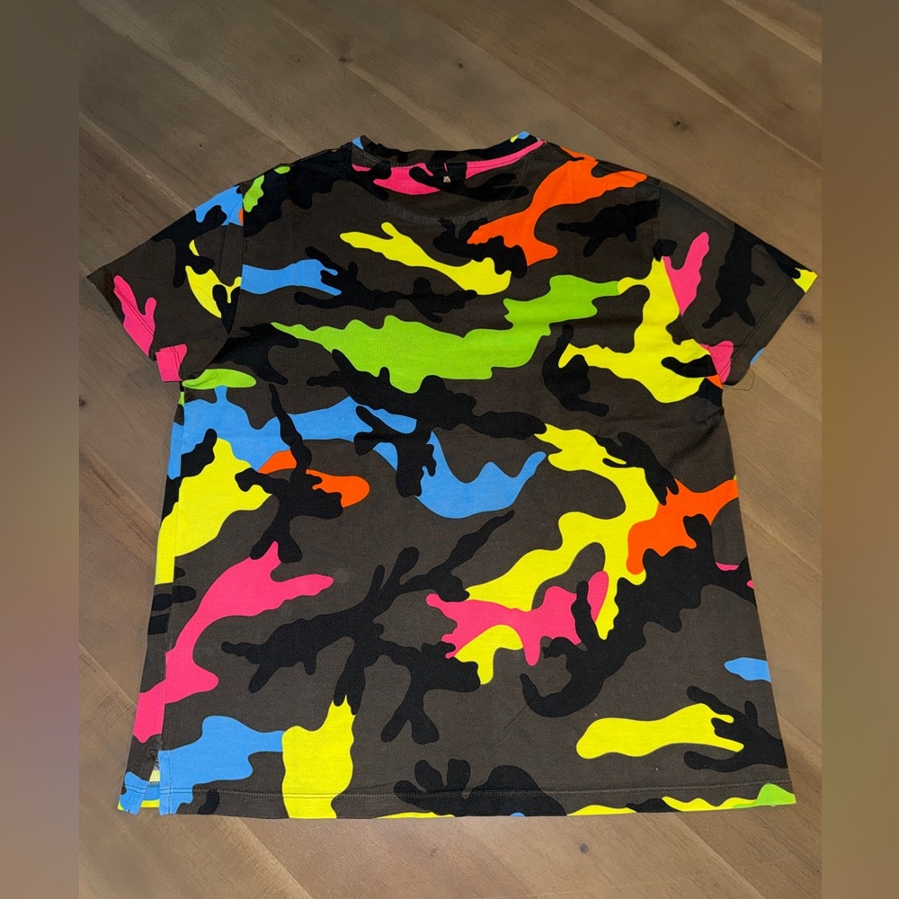VALENTINO Multicolor Camouflage Men’s T-Shirt